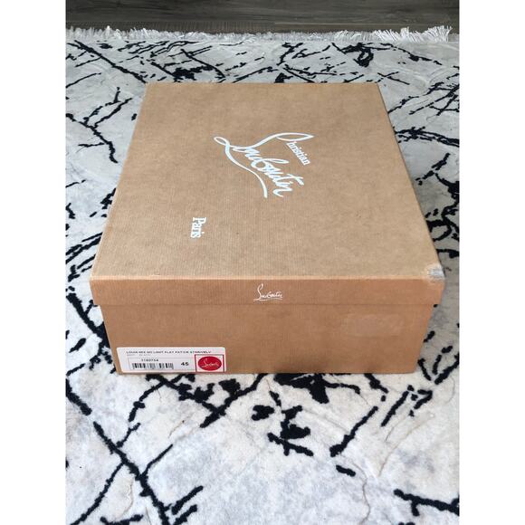 Christian Louboutin Red Bottom Orlato Black Spike Sneakers Size 45 New In Box - Picture 10 of 12